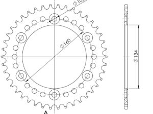 Supersprox Alumiini takaratas RAL-1307:41 Musta