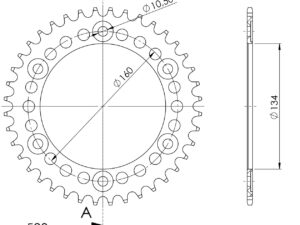 Supersprox Alu Takaratas HO Punainen 40