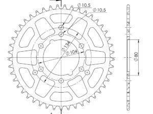 Supersprox Alumiini takaratas RAL-1478:45 Musta
