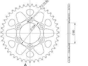 Supersprox Alumiini takaratas RAL-1489:40 Musta