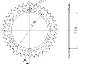 Supersprox Alumiini takaratas RAL-1512:38 Kulta