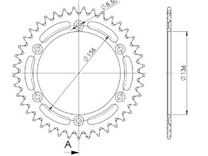 Supersprox Alumiini takaratas RAL-1512:40 Kulta