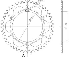 Supersprox Alu Takaratas Husqv. Punainen 45