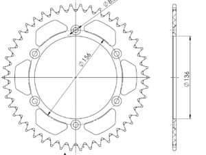 Supersprox Alu Takaratas Husqv. Punainen 46