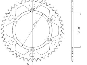Supersprox Alu Takaratas Husqv. Punainen 47