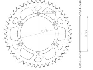 Supersprox Alu Takaratas Husqv. Punainen 50
