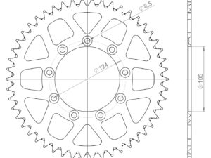 Supersprox Alu Takaratas TM Sininen  50