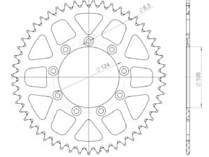 Supersprox Alu Takaratas TM Sininen  51