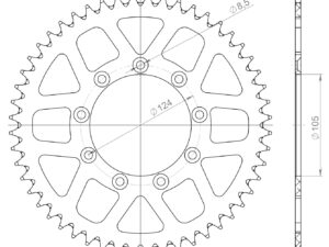 Supersprox Alu Takaratas TM Sininen  52
