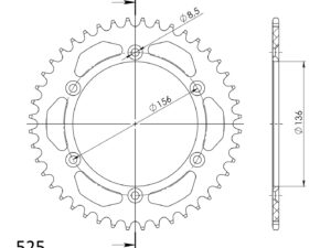 Supersprox Alumiini takaratas RAL-1791:42 Musta