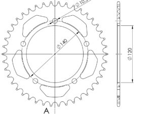 Supersprox Alumiini takaratas RAL-1793:41 Punainen