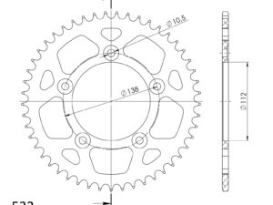 Supersprox Alumiini takaratas RAL-1873:49 Musta