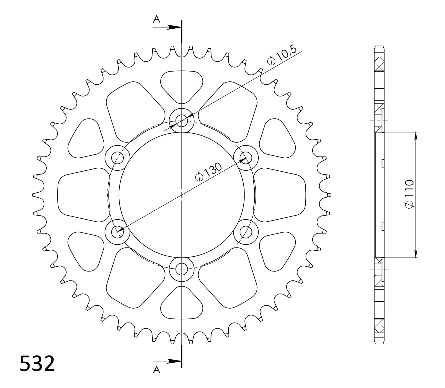 Supersprox Alumiini takaratas RAL-1875:48 Musta
