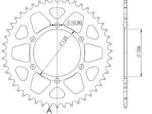 Supersprox Alumiini takaratas RAL-2012:47 Musta