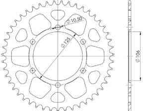 Supersprox Alumiini takaratas RAL-2013:41 Musta