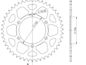 Supersprox Alumiini takaratas RAL-2013:47 Musta