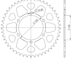 Supersprox Alumiini takaratas RAL-2013:49 Musta