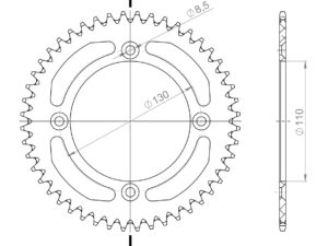 Supersprox Alumiini takaratas RAL-209:47 Sininen