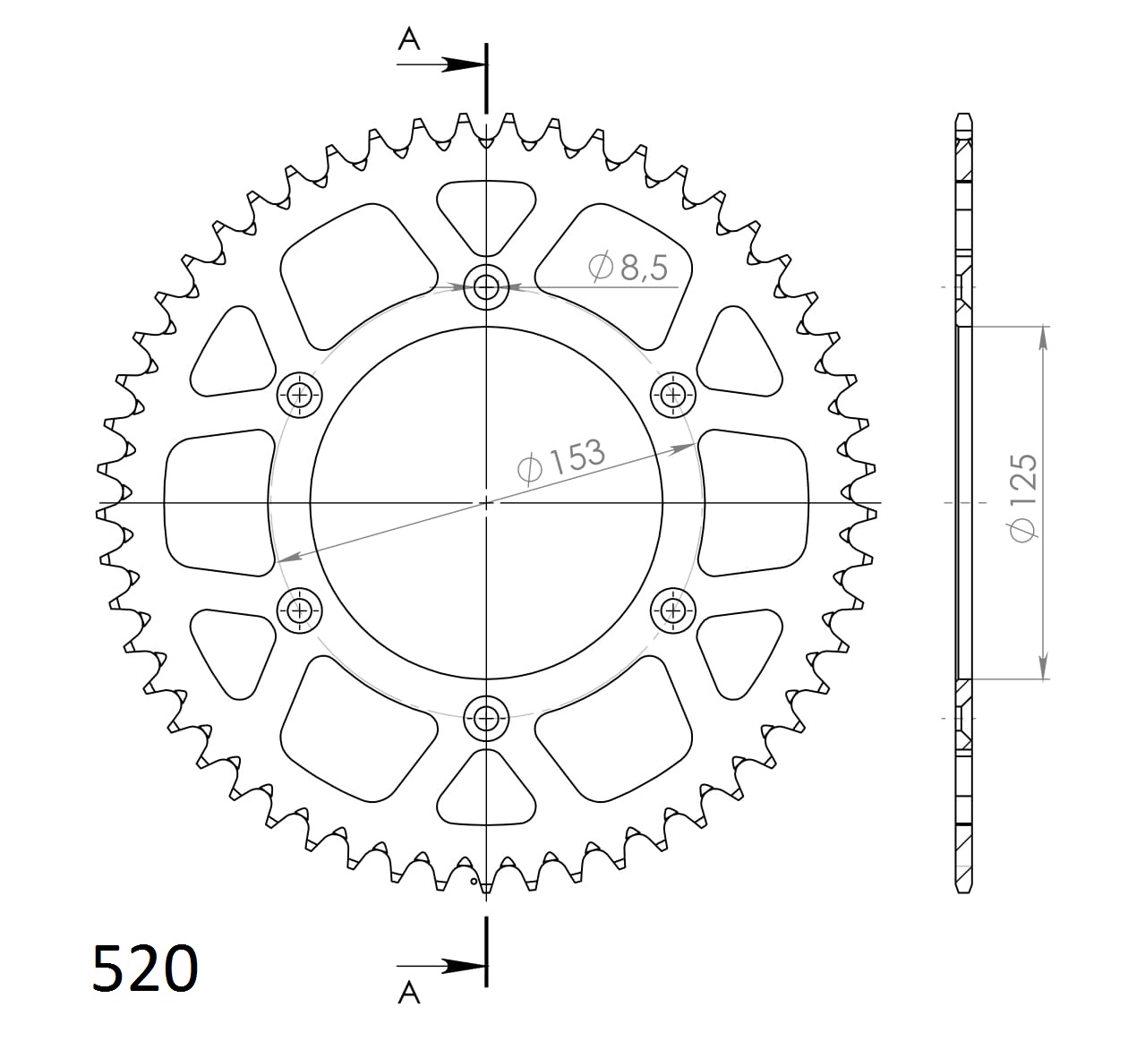 Supersprox Alumiini takaratas RAL-210:51 Sininen