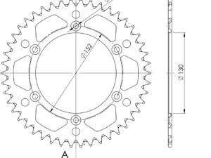 Supersprox Alumiini takaratas RAL-244:46 Musta