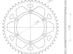 Supersprox Alumiini takaratas RAL-244:50 Musta