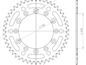 Supersprox Alumiini takaratas RAL-245/2:47 Musta