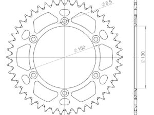 Supersprox Alumiini takaratas RAL-245:46 Kulta