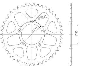 Supersprox Alumiini takaratas RAL-2698:46 Musta