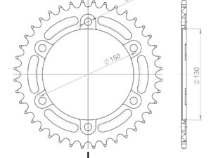 Supersprox Alumiini takaratas RAL-300:40 Musta