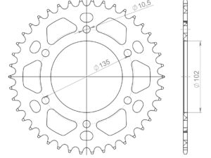 Supersprox Alumiini takaratas RAL-401:42 Punainen