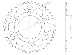 Supersprox Alumiini takaratas RAL-401:43 Punainen