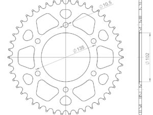 Supersprox Alumiini takaratas RAL-401:46 Punainen