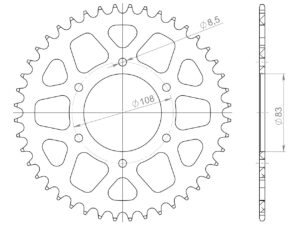 Supersprox Alumiini takaratas RAL-404:44 Punainen