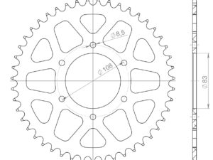 Supersprox Alumiini takaratas RAL-404:47 Punainen