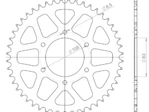 Supersprox Alumiini takaratas RAL-404:48 Punainen