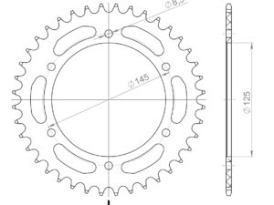 Supersprox Alumiini takaratas RAL-405:40 Punainen