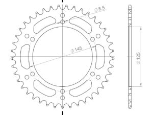 Supersprox Alumiini takaratas RAL-405:41 Punainen