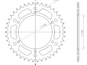 Supersprox Alumiini takaratas RAL-405:42 Punainen