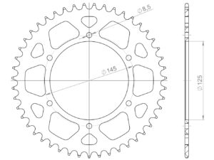 Supersprox Alumiini takaratas RAL-405:47 Punainen