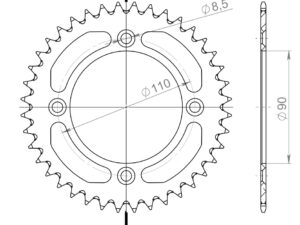 Supersprox Alumiini takaratas RAL-452:40 Sininen
