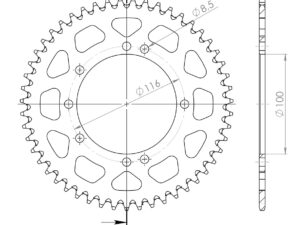 Supersprox Alumiini takaratas RAL-457:51 Vihreä