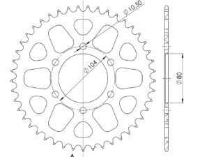 Supersprox Alumiini takaratas RAL-478:45 Punainen