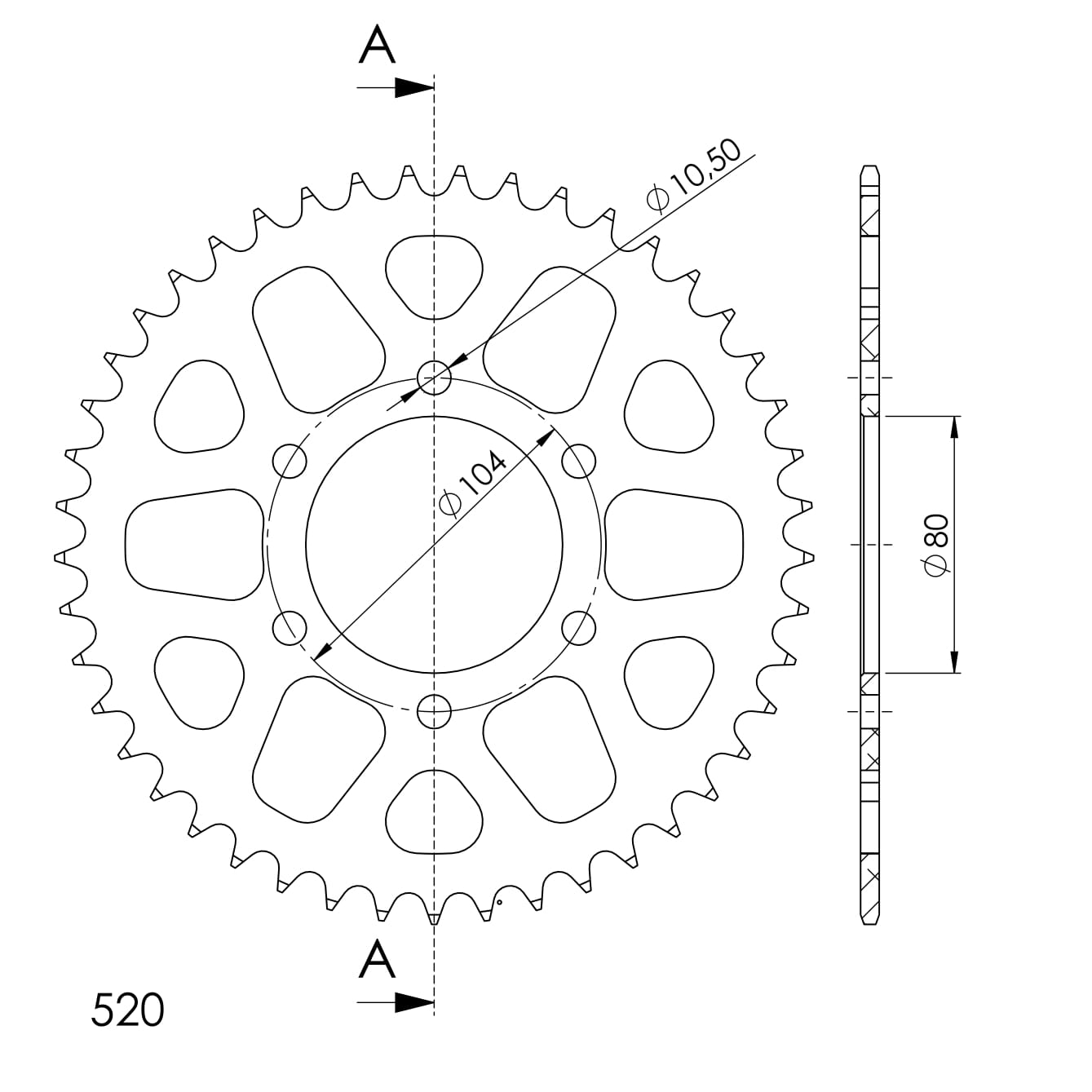 Supersprox Alumiini takaratas RAL-478:45 Punainen