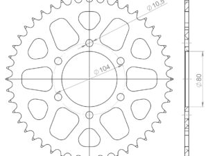 Supersprox Alumiini takaratas RAL-478:46 Punainen