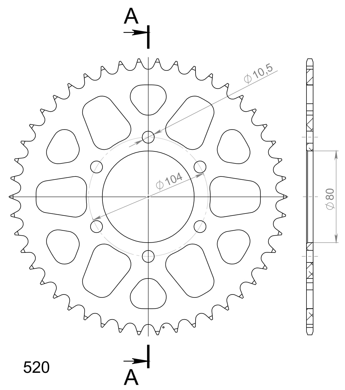 Supersprox Alumiini takaratas RAL-478:46 Punainen