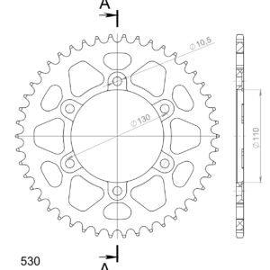 Supersprox Alumiini takaratas RAL-479:46 Musta