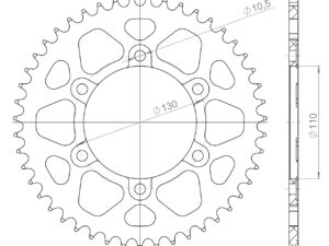Supersprox Alumiini takaratas RAL-479:47 Musta