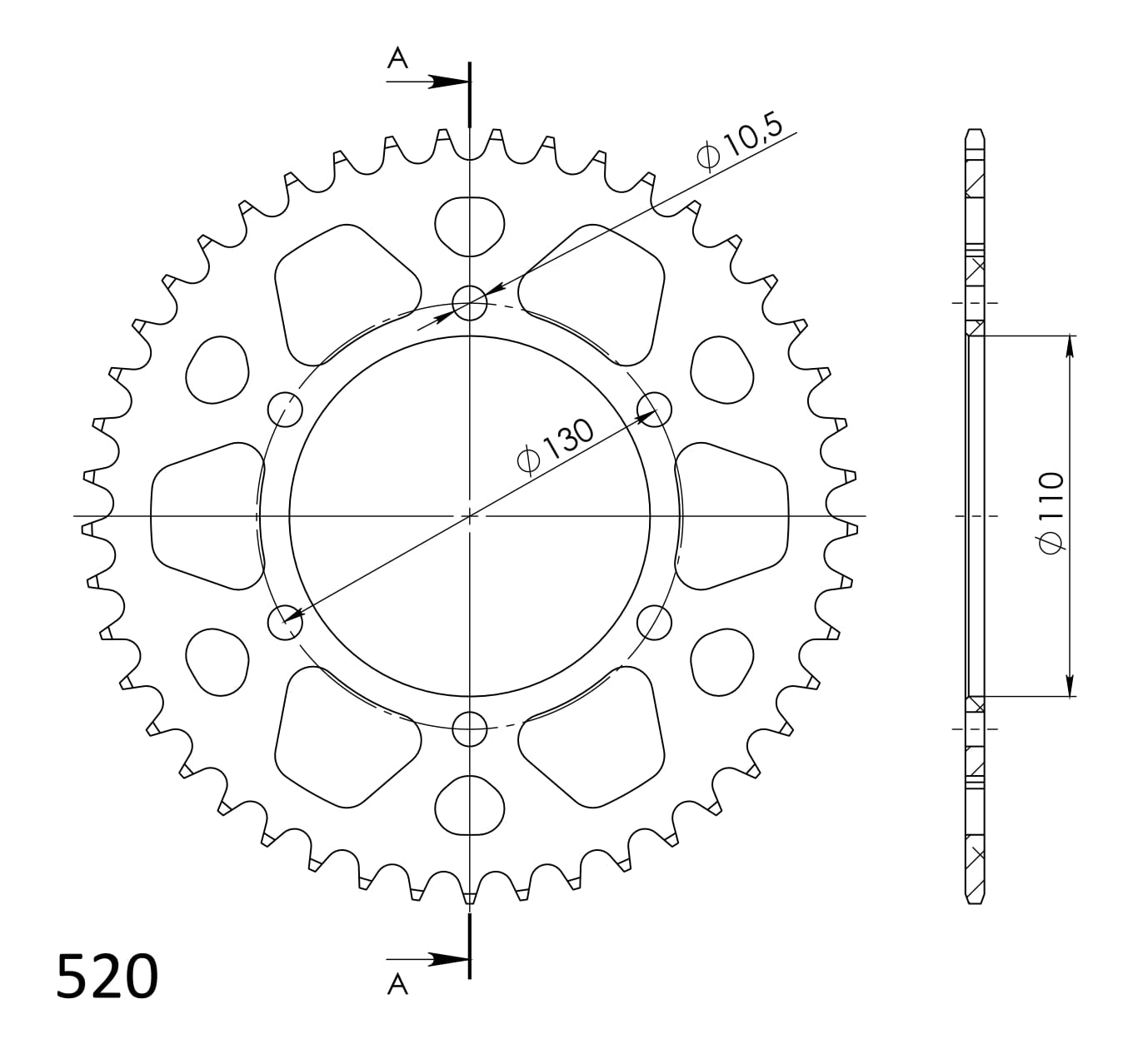 Supersprox Alumiini takaratas RAL-486:45 Sininen