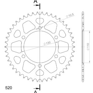 Supersprox Alumiini takaratas RAL-486:46 Sininen