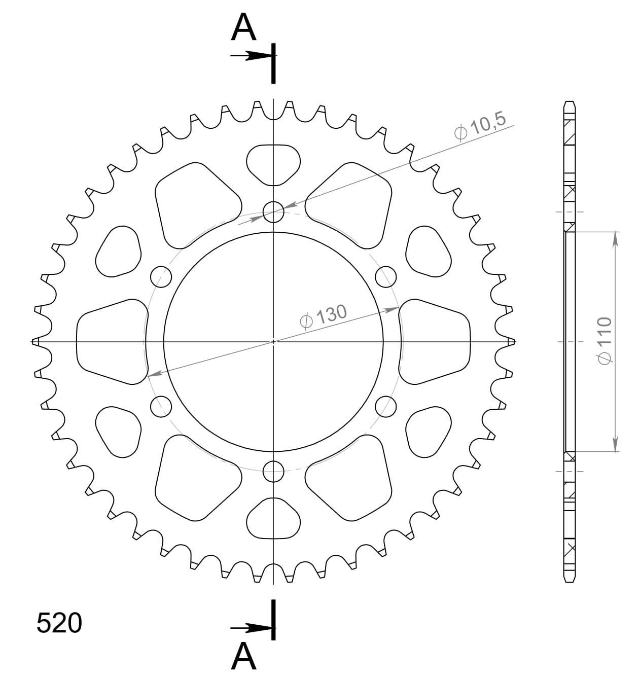 Supersprox Alumiini takaratas RAL-486:46 Sininen